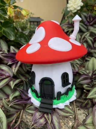 Casita Hongo Decoración Jardín