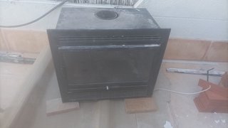 Chimenea empotrable con turbina