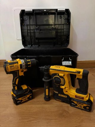 Taladro Percutor Dewalt + 3 fusionadoras