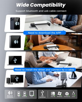 Impresora Térmica Bluetooth Portátil Nueva
