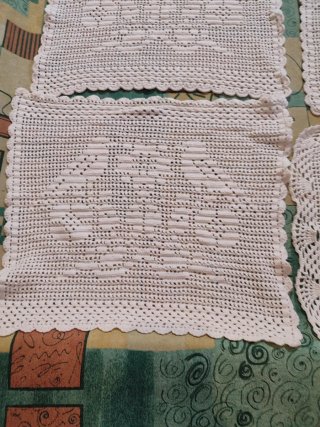 Set di tappeti antichi in cotone