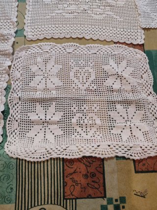 Set di tappeti antichi in cotone