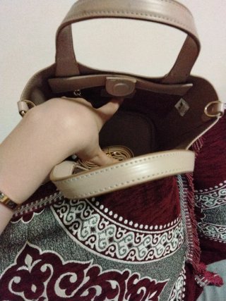 Bolso  Beige y Dorado