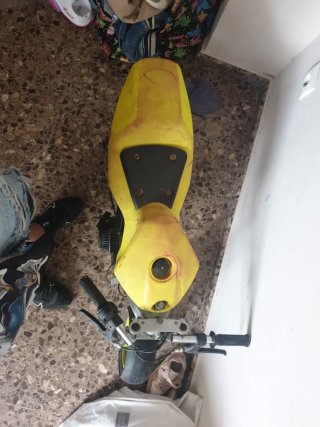 Mini Moto Infantil Amarilla