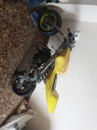 Mini Moto Infantil Amarilla