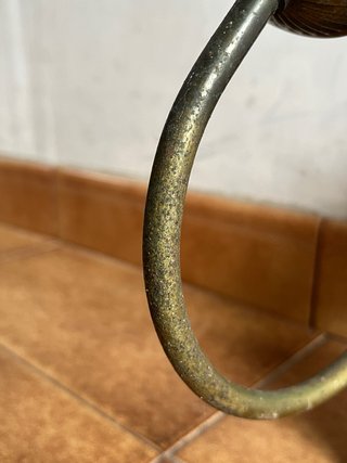Lampara aplique de pared doble metal dorado LEER