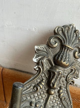 Lampara aplique de pared doble metal dorado LEER