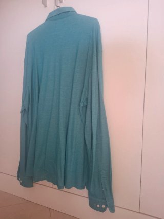 Camisa Cortefiel Hombre Manga Larga Verde Jade Tal