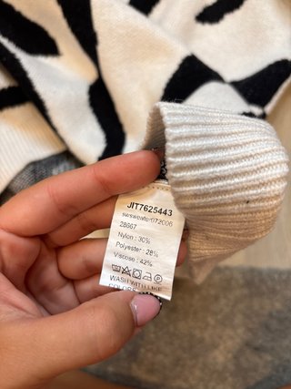 Jersey Shein estampado cebra