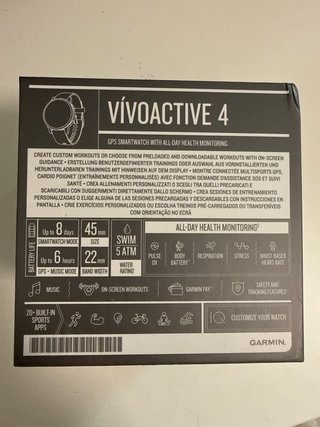 Garmin Vivoactive 4 GPS Smartwatch Negro/Gris
