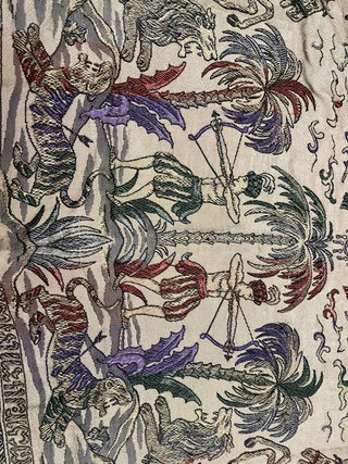Colcha antigua decorativa