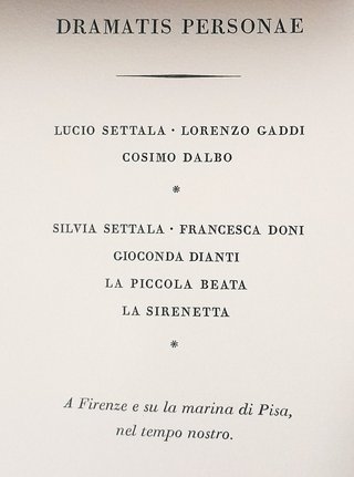 D'Annunzio La Gioconda - Numerato Ricevuta Vintage