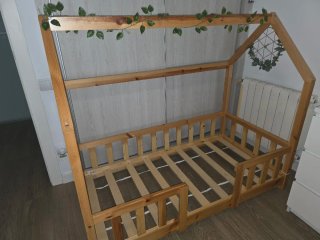 Cama Casa Pino 70x140cm