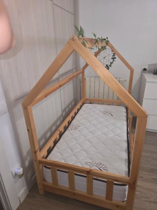 Cama Casa Pino 70x140cm