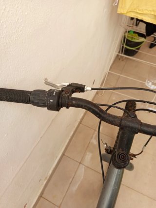 Bicicleta de Montaña Naranja y Gris