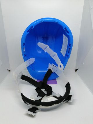 Casco de protección Safetop Azul. ABS. Norma N937.
