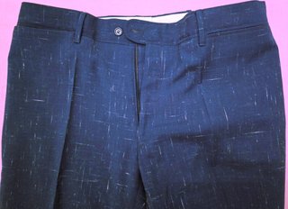 Giacca uomo blu misto lino Tg. 48-50