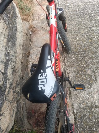 Bici infantil 20 roja y negra