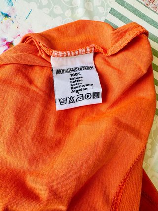 Canotta Kappa Uomo XL Cotone Logo Arancione