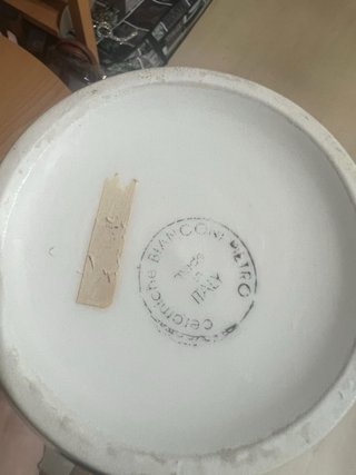 Vaso ceramica Bianconi decorato