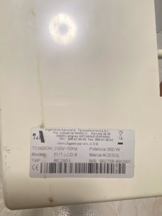 Radiador Calor Azul Blanco (9 elementos)