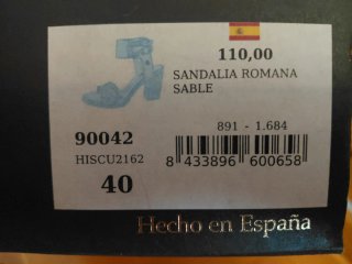Sandalias de piel tacón beige