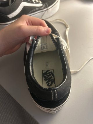 Zapatillas Vans Plataforma Negras Blancas