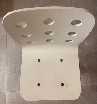 Silla de estudio infantil blanca