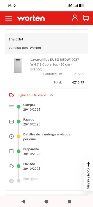 Lavavajillas KUBO 60cm