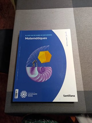 Libro Matemáticas I Batxillerat Santillana