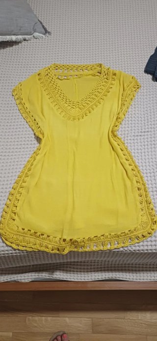 Camisola playera étnica amarilla