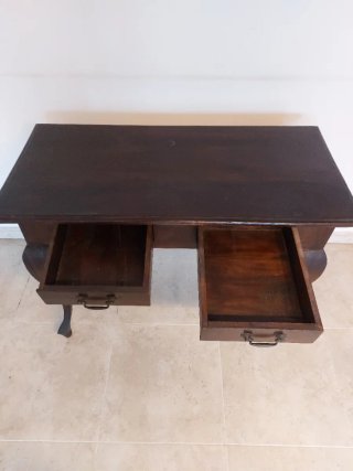 Mesa escritorio madera con cajones