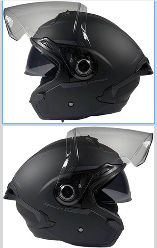 Casco Moto Cosmo SV Jet Sport Negro