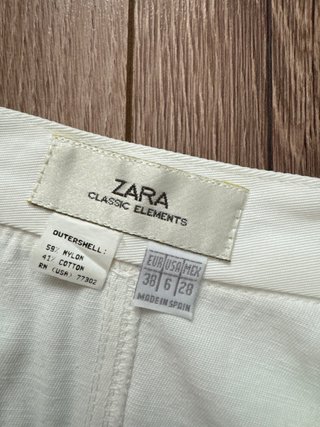 Falda blanca Zara