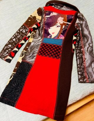 Abrigo Desigual Patch Geisha T.36