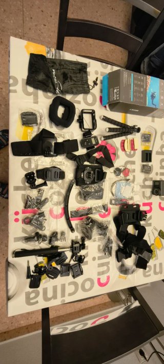 Akaso Brave 7 Cámara de Acción maletín accesorios