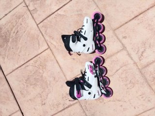 Patines Rollerblade Competición Blancos/Rosa