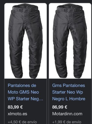 Pantalones de moto Con protección y impermeable