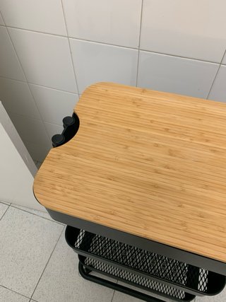 Carrito IKEA negro 3 niveles con tablero