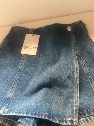 Falda pantalón vaquera Zara Talla 36