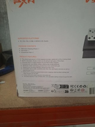 Volante PXN V900 Gen2 para PC, PS3, PS4, X-ONE, X