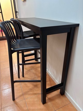 Barra de cocina negra