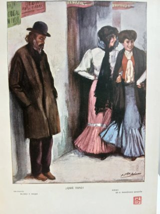Antiguo álbum artístico de la revista blanco y neg