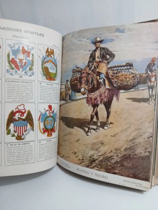 Antiguo álbum artístico de la revista blanco y neg