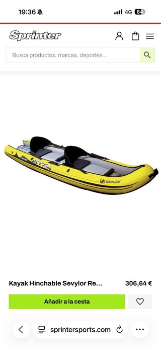 Kayak hinchable Sevylor Reef 300