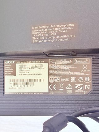 Monitor Acer Negro