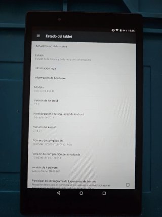 Tablet Lenovo Negra