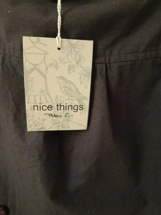 Falda marrón Nice Things con apliques