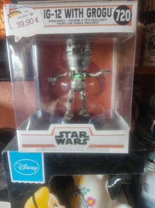Funko Pop IG-12 con Grogu 720 Star Wars
