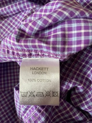 Camisa Hackett London Morado Cuadros